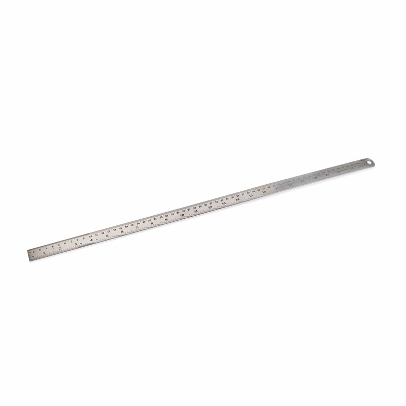 Stainless Steel Cabinetmaker's Rule - Length:24"